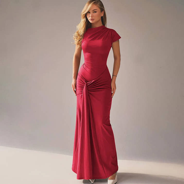 SculptLuxe Split-Leg Maxi Dress