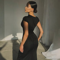 SculptLuxe Split-Leg Maxi Dress