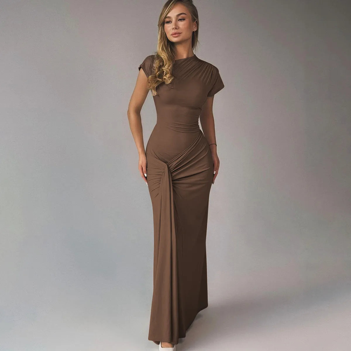 SculptLuxe Split-Leg Maxi Dress