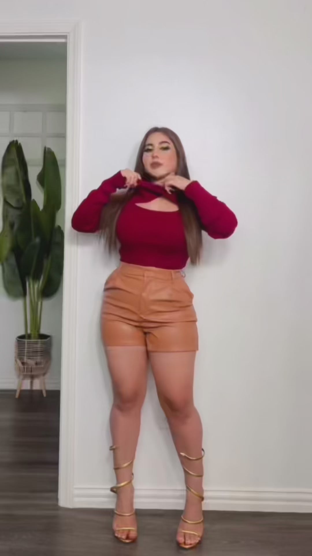 Twist-Neck Ribbed Sweater video