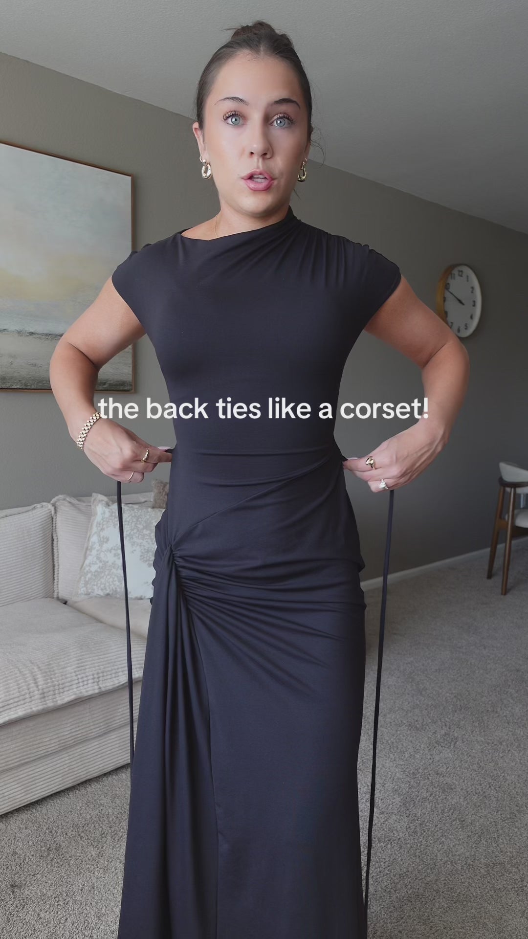 SculptLuxe Split-Leg Maxi Dress video