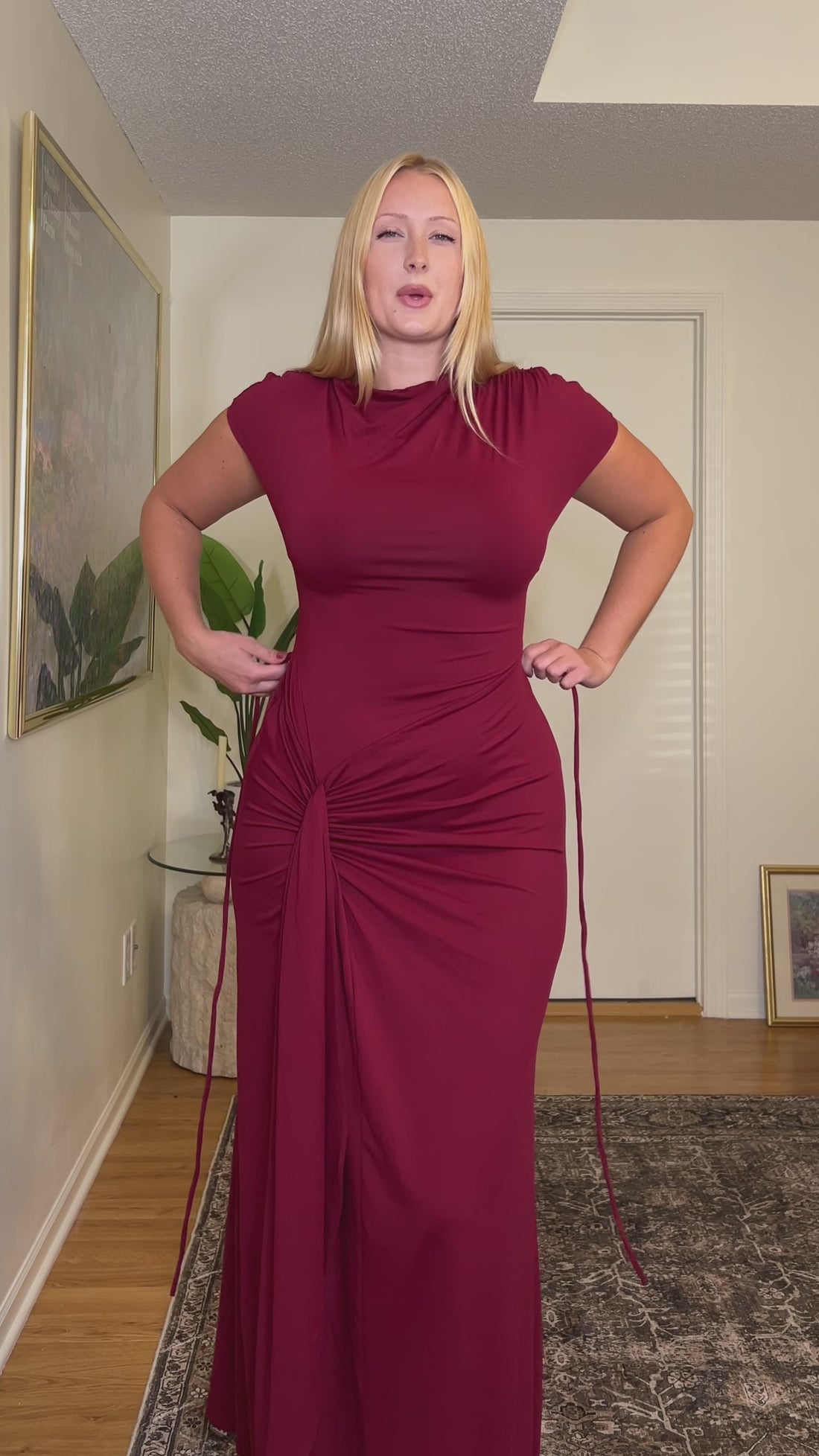 SculptLuxe Split-Leg Maxi Dress video