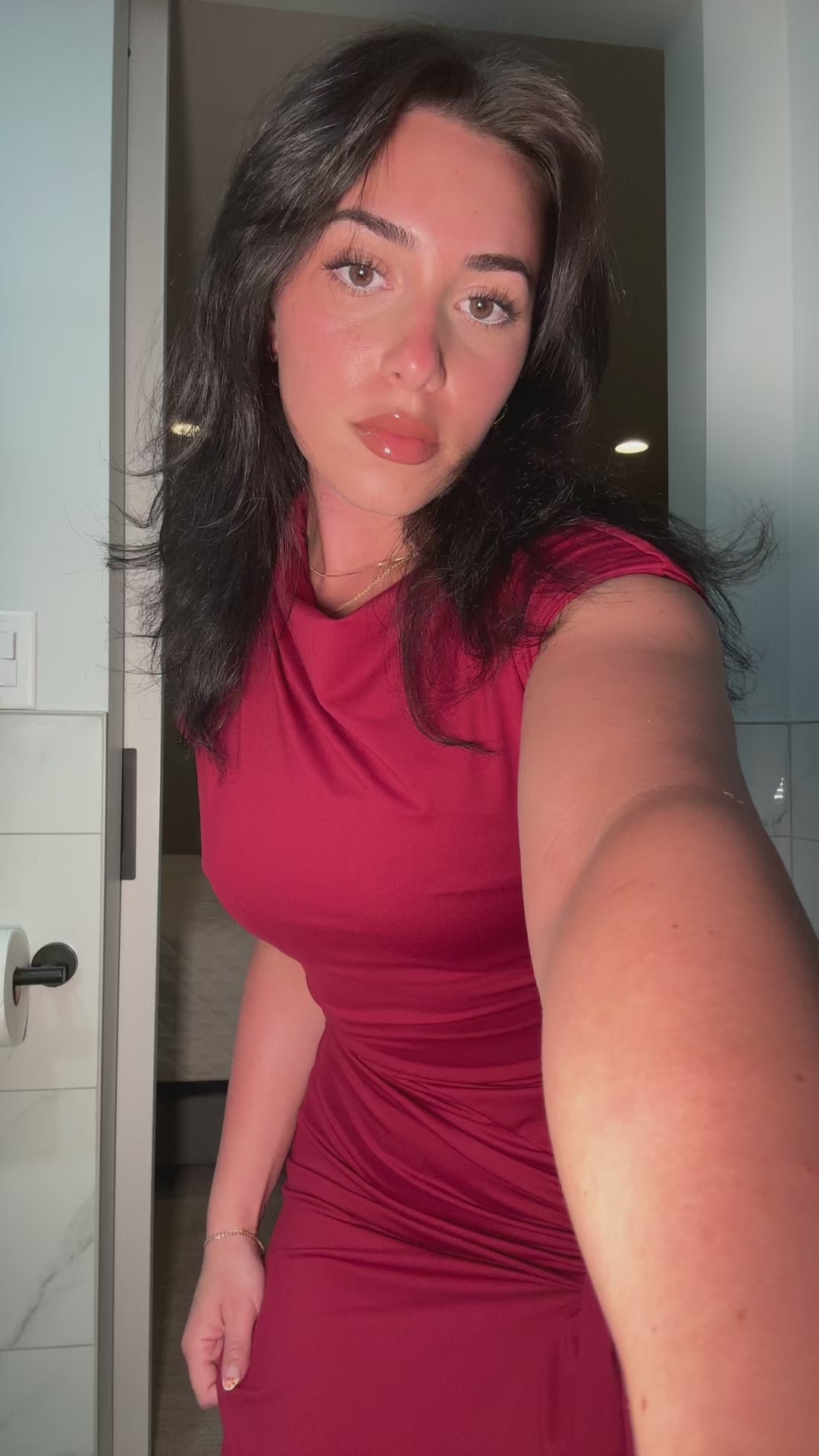 SculptLuxe Split-Leg Maxi Dress video